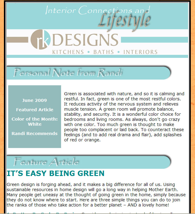 Newsletter Sample 3